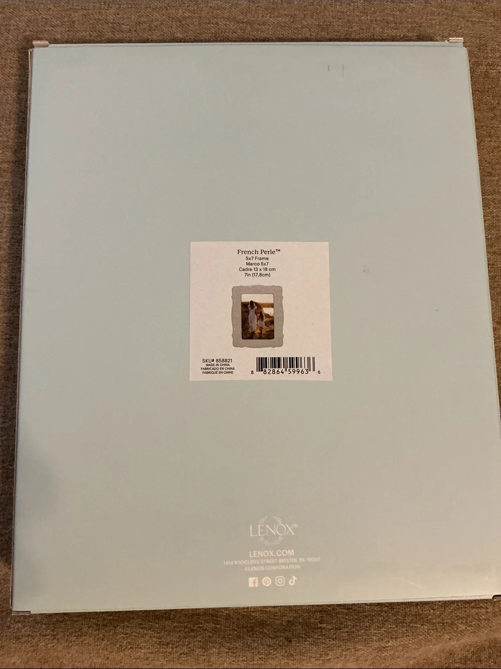 Lenox French Perle 5 x 7 Marco Frame- Brand New in Box